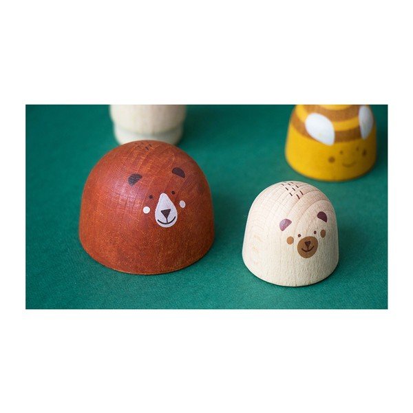 Zestaw 10 drewnianych figurek Londji Drewniany las-image-4
