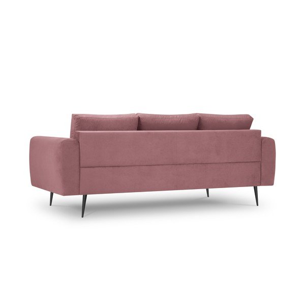 Różowa sofa z aksamitnym obiciem Interieurs 86 Octave-image-3