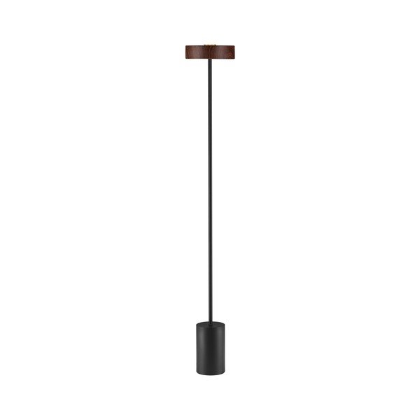 Czarna/w ciemnym naturalnym kolorze metalowa lampa stojąca LED (wysokość 135 cm) Thea – Nova Luce