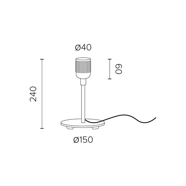 Czarna lampa stołowa Sotto Luce Uno-image-2