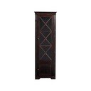 Ciemnobrązowa witryna z litego drewna sosnowego 180x35 cm Lisa – Støraa