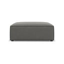 Szary aksamitny podnóżek Jodie – Micadoni Home