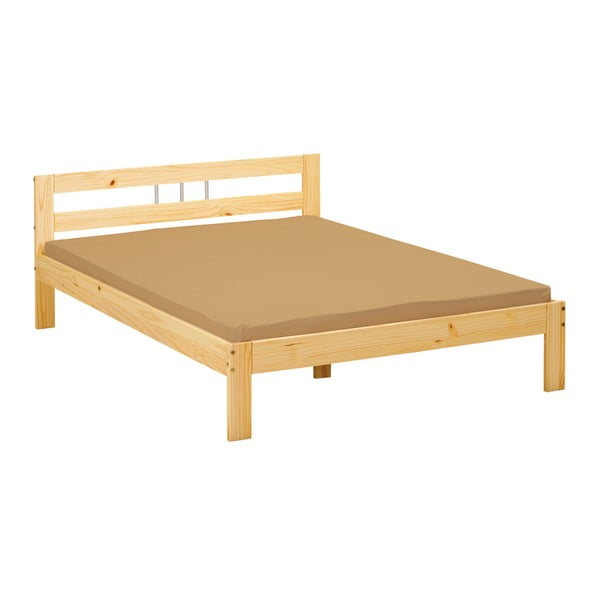 Drewniane łóżko dwuosobowe 13Casa Farm, 140x200 cm