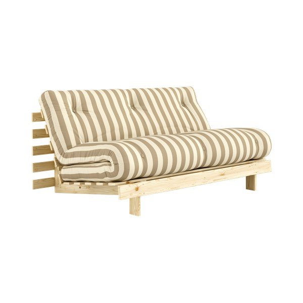 Beżowa/kremowa rozkładana sofa 160 cm Roots – Karup
