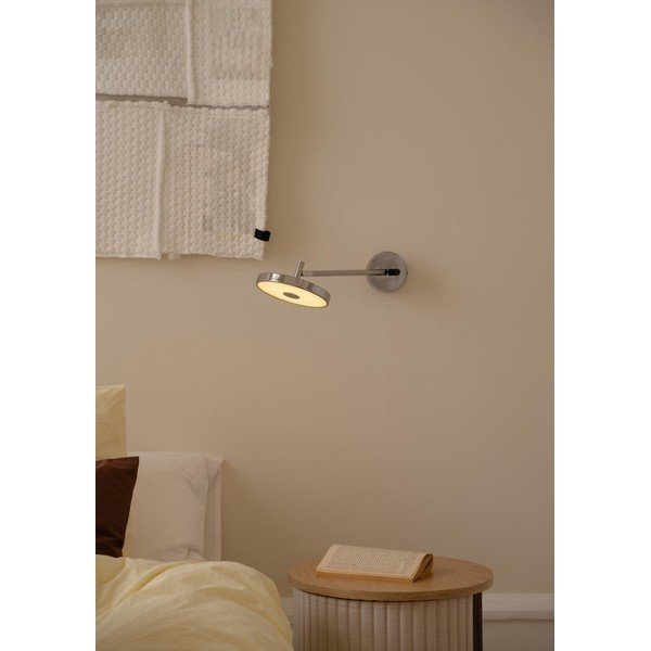 Kinkiet LED z elastyczną konstrukcją/ze ściemniaczem do kontaktu w kolorze srebra z połyskiem ø 15 cm Asteria Wall Long – UMAGE-image-4