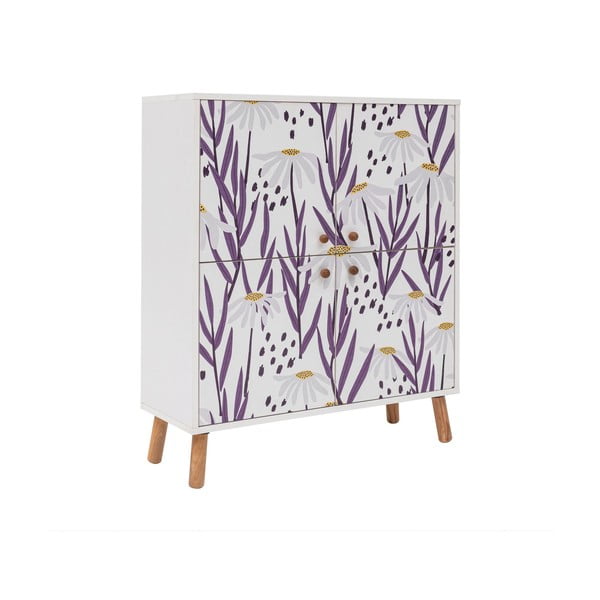 Biała szafka 95x111 cm Multilux – Kalune Design-image-2