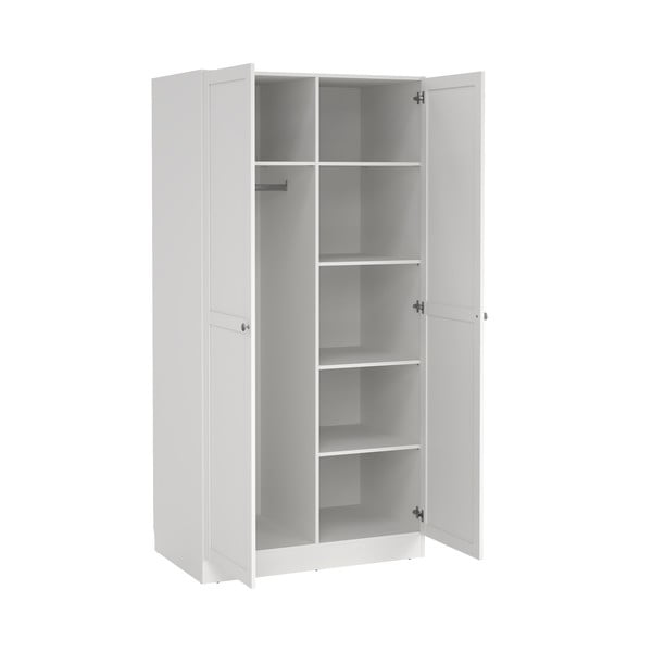 Biała szafa 99x200x62 cm Billund – Tvilum-image-3