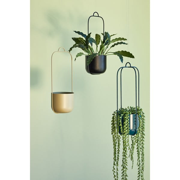 Metalowe wiszące osłonki na doniczki zestaw 2 szt. ø 16 cm Lotus – Hübsch-image-3