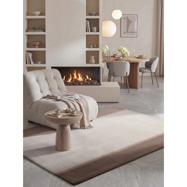 Brązowy/kremowy wełniany dywan 120x170 cm Rowan – Villeroy&Boch-image-4
