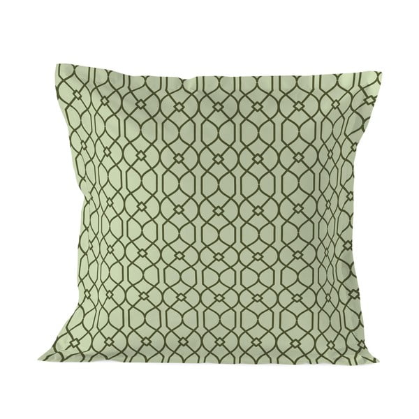 Zielona bawełniana dekoracyjna poszewka na poduszkę Happy Friday Basic Herbal, 60x60 cm