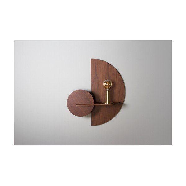 Ciemnobrązowa 3-częściowa półka Woodendot Alba M-image-1