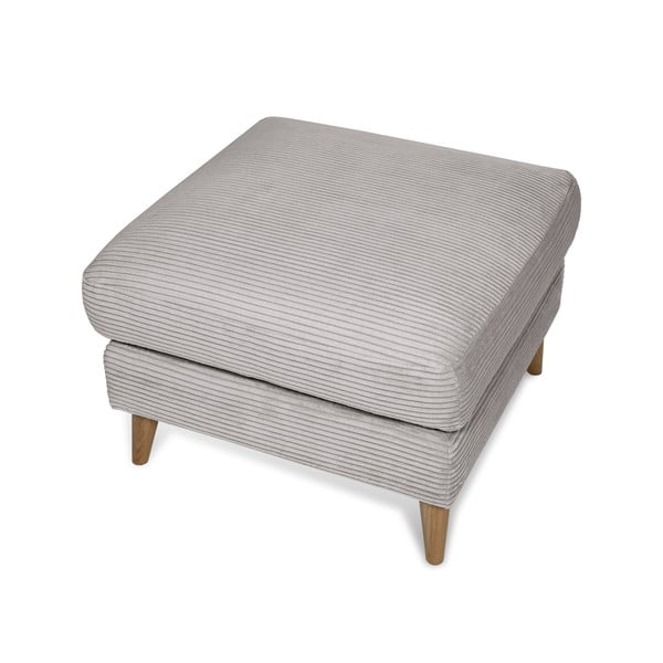 Jasnoszary sztruksowy podnóżek Paris – Scandic-image-3