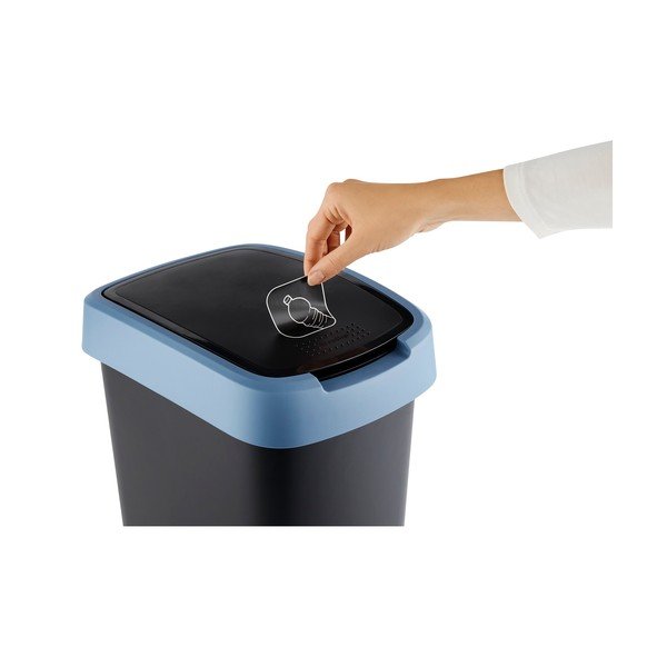 Kosz na śmieci z tworzywa sztucznego z recyklingu 10 L Twist − Rotho-image-4