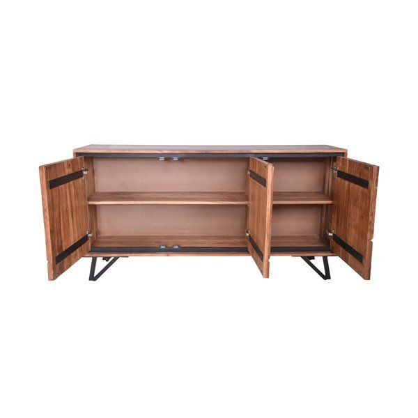 Komoda z litego drewna akacjowego 150x76x40 cm Ambala – Interia Home & Living-image-3