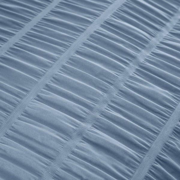 Niebieska pościel dwuosobowa z kory 230x220 cm Seersucker – Catherine Lansfield-image-4