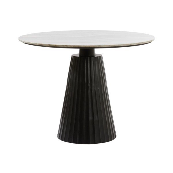 Okrągły stół z marmurowym blatem ø 100 cm Rianne – Light & Living