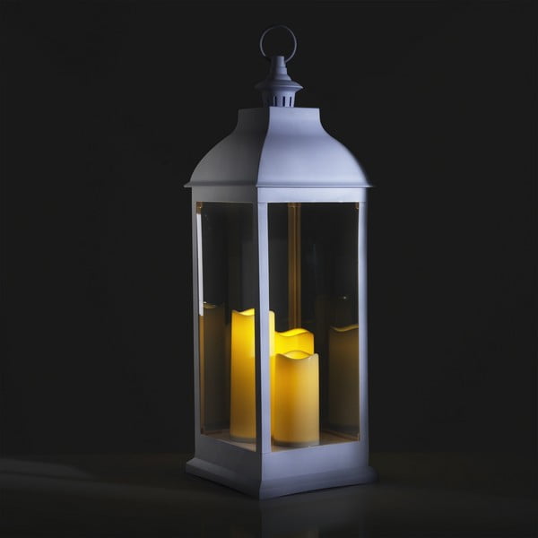 Biały lampion LED (wysokość 71 cm) – Tomasucci-image-2
