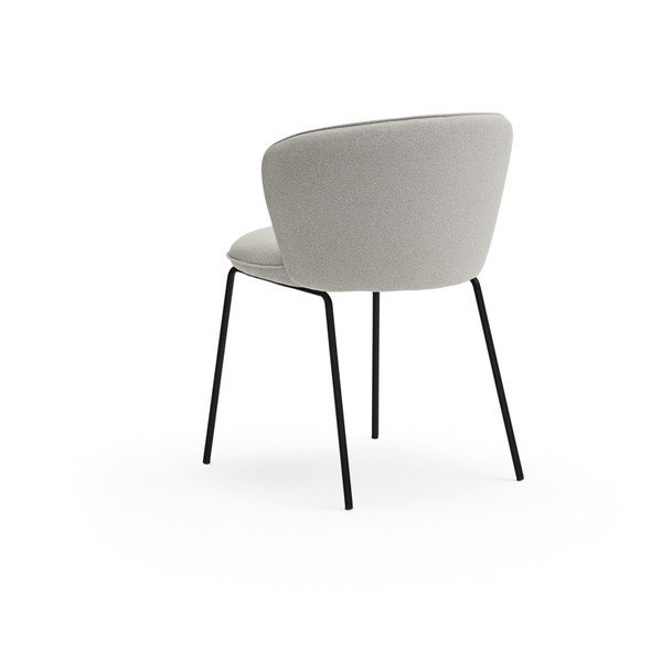 Jasnoszare tapicerowane fotele jadalniane zestaw 2 szt. Add – Teulat-image-4