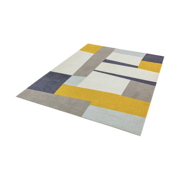 Żółto-szary dywan Asiatic Carpets Riley Carso, 200x290 cm-image-2