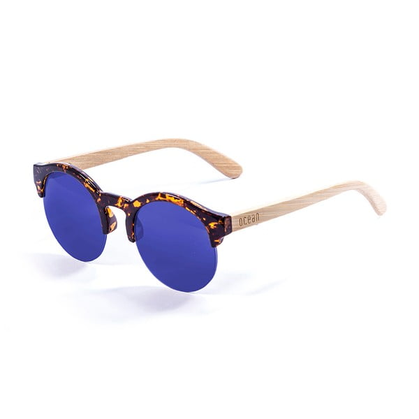 Bambusowe okulary przeciwsłoneczne z niebieskimi szkłami Ocean Sunglasses Sotavento Cobb