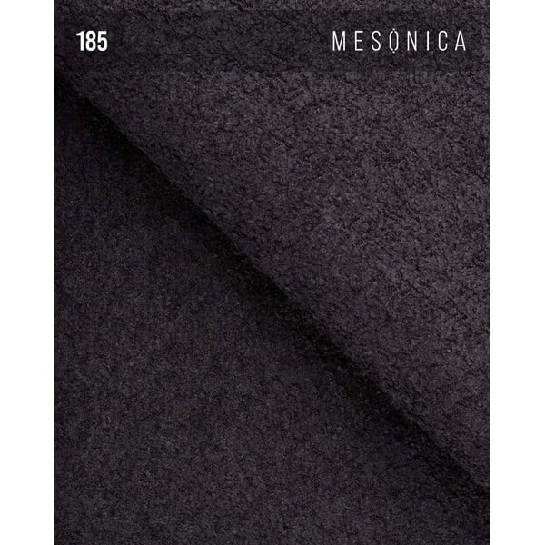 Czarny fotel z przędzy pętelkowej Bouclé Moilo – MESONICA-image-4