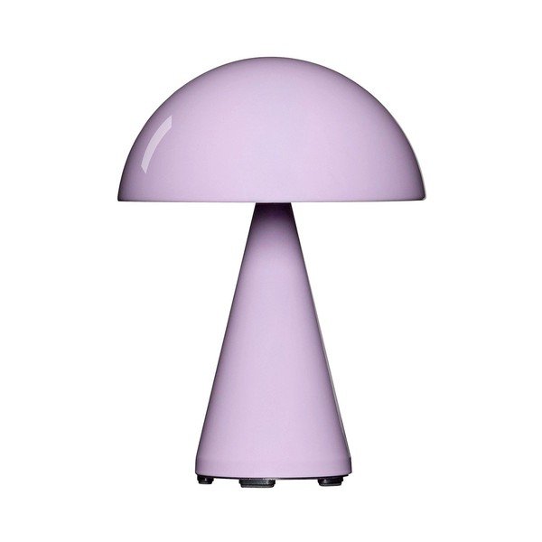 Jasnoróżowa lampa stołowa LED ze ściemniaczem (wysokość 20 cm) Mush – Hübsch