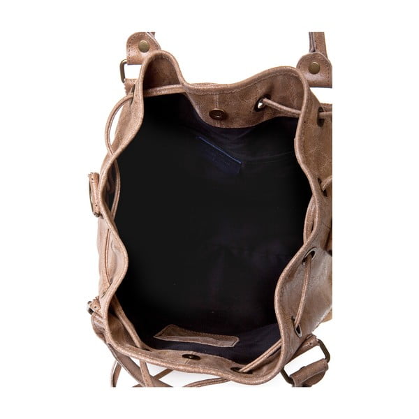 Torebka skórzana Risaga, taupe-image-3