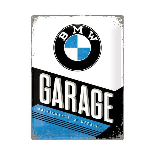 Tabliczka blaszana BMW Garage, 30x40 cm