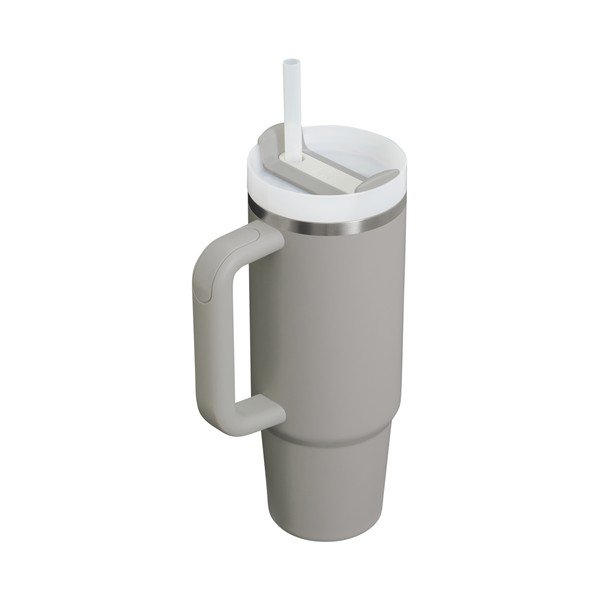 Jasnoszary termos ze stali nierdzewnej ze słomką 890 ml Quencher H2.O FlowState™ Tumbler Ash – Stanley-image-2