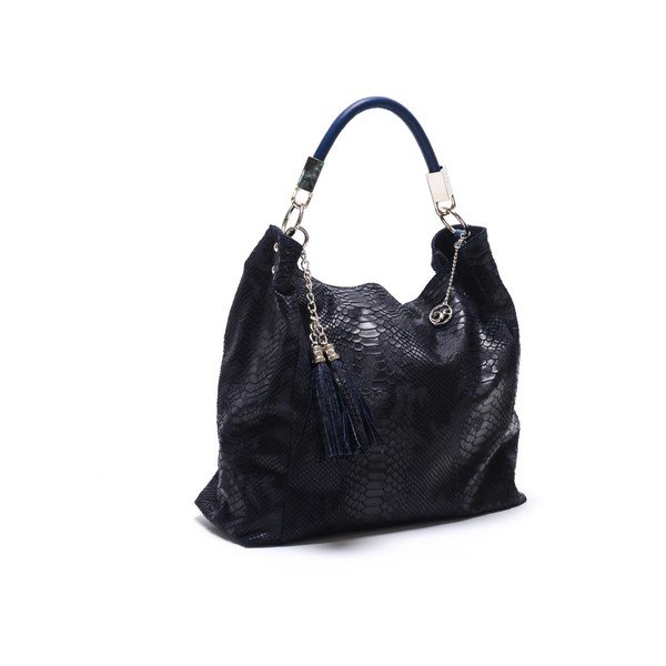 Skórzana torebka Classic 889 Blu Scuro-image-1