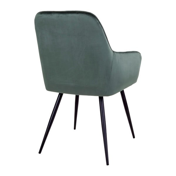 Ciemnozielone tapicerowane fotele jadalniane zestaw 2 szt. Harbo – House Nordic-image-4