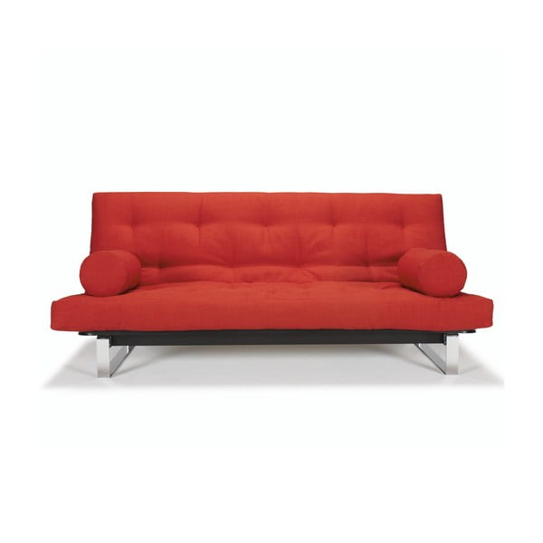 Czerwona sofa rozkładana Innovation Minimum
