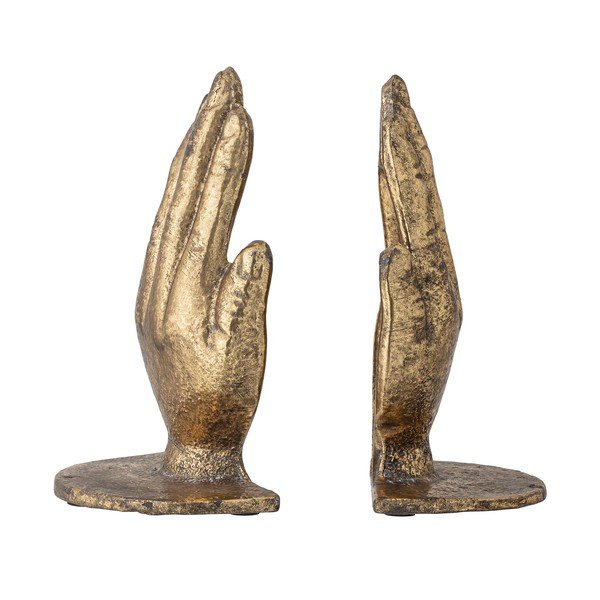 Zestaw 2 metalowych podpórek do książek Bloomingville Anders, wys. 18 cm-image-3