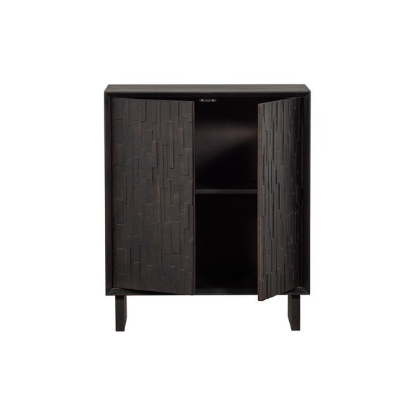 Ciemnobrązowa szafka z litego drewna mango 80x95 cm Til – Basiclabel -image-3