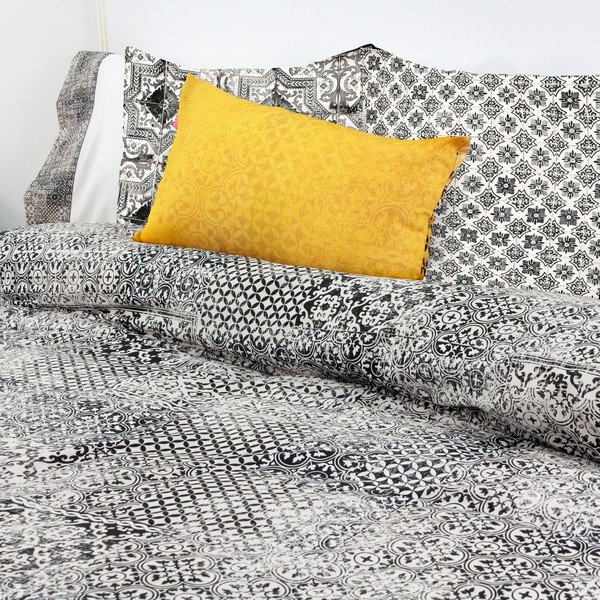 Zestaw 2 bawełnianych poszewek na poduszki Happy Friday Bagru-image-1