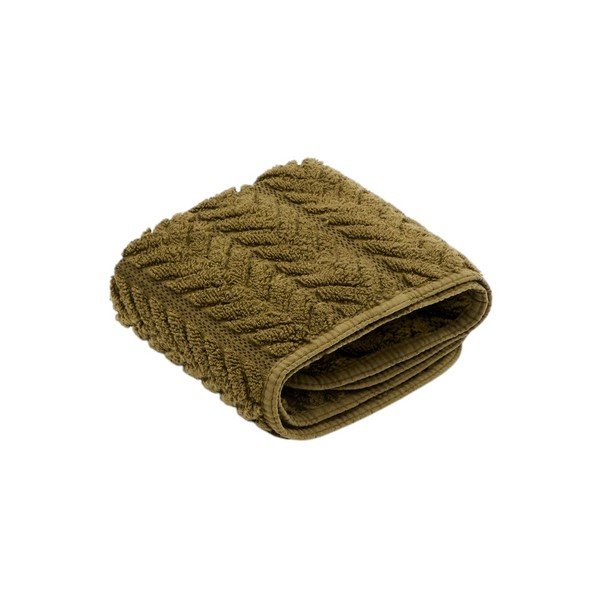 Zielony bawełniany ręcznik frotte 30x50 cm Rune – Kave Home