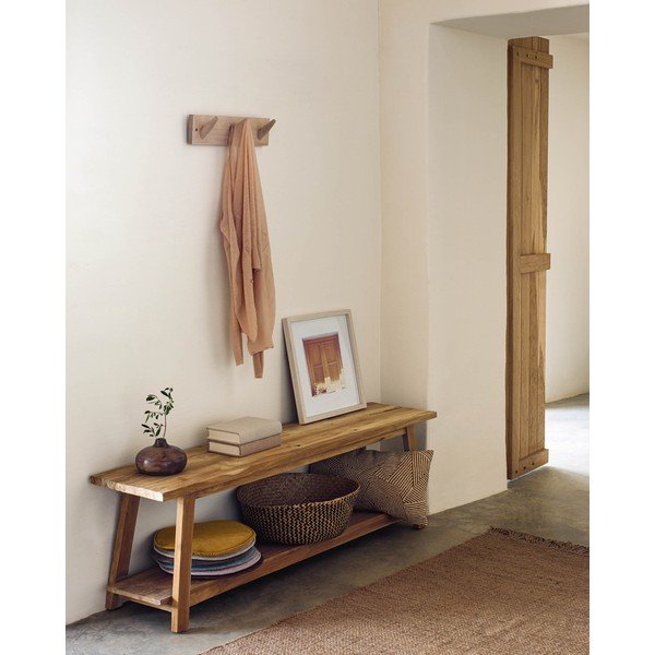 Naturalna  ławka Safara – Kave Home-image-1