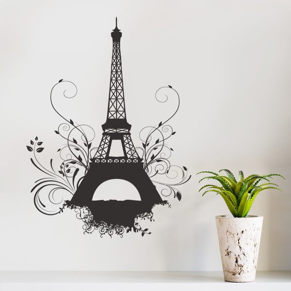 Naklejka ścienna Eiffel, 90x60 cm
