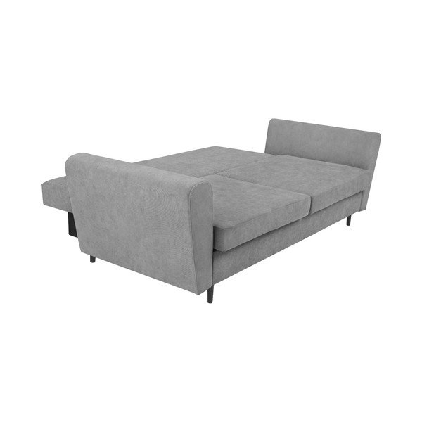 Szara 3-osobowa sofa rozkładana ze schowkiem Cosmopolitan Design Lyon-image-4