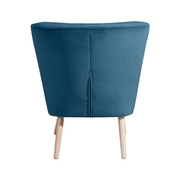 Niebieski fotel Max Winzer Neele Velvet-image-3