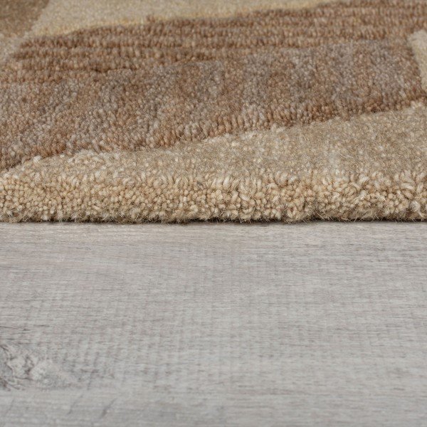 Brązowy wełniany dywan tkany ręcznie 200x290 cm Moda Asher – Flair Rugs-image-4