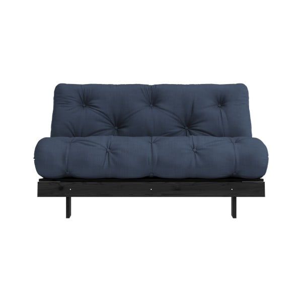 Ciemnoniebieska rozkładana sofa 140 cm Roots Black Night – Karup Design-image-3