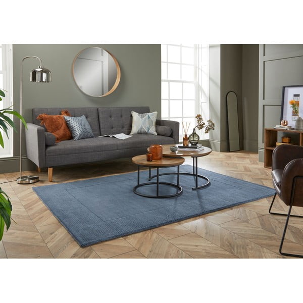Ciemnoniebieski dywan wełniany Flair Rugs Siena, 160x230 cm-image-1