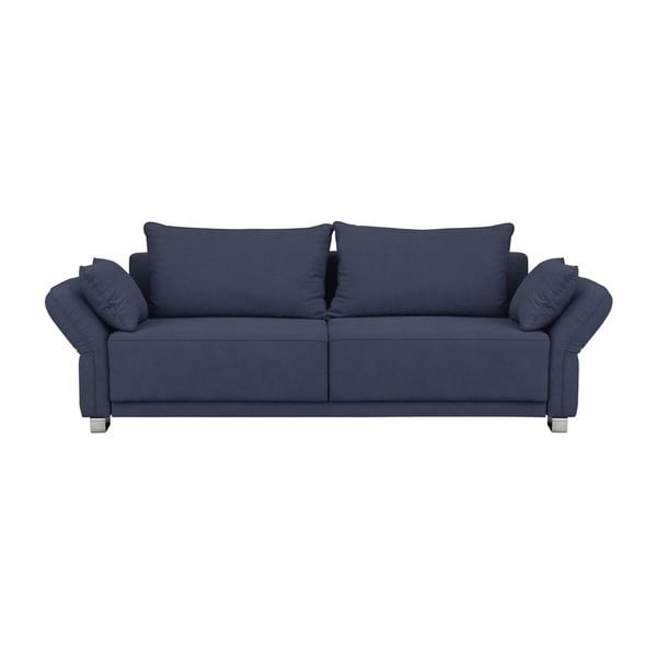 Ciemnoniebieska 3-osobowa sofa rozkładana Windsor & Co Sofas Casiopea