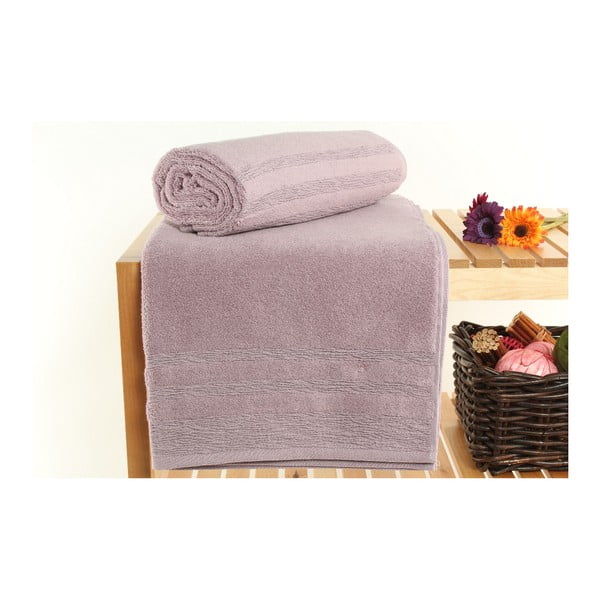 Zestaw 2 różowych ręczników kąpielowych Hidrophile, 70x140 cm