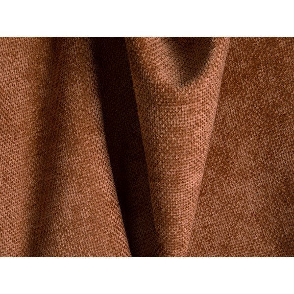 Narożnik z tkaniny szenilowej (prawostronny/w kształcie litery U) w kolorze terakoty Treno – Cosmopolitan Design-image-4