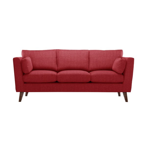 Czerwona sofa trzyosobowa Jalouse Maison Elisa