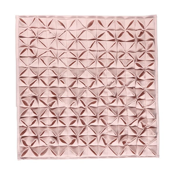 Dywanik łazienkowy Origami 60x60 cm, różowy