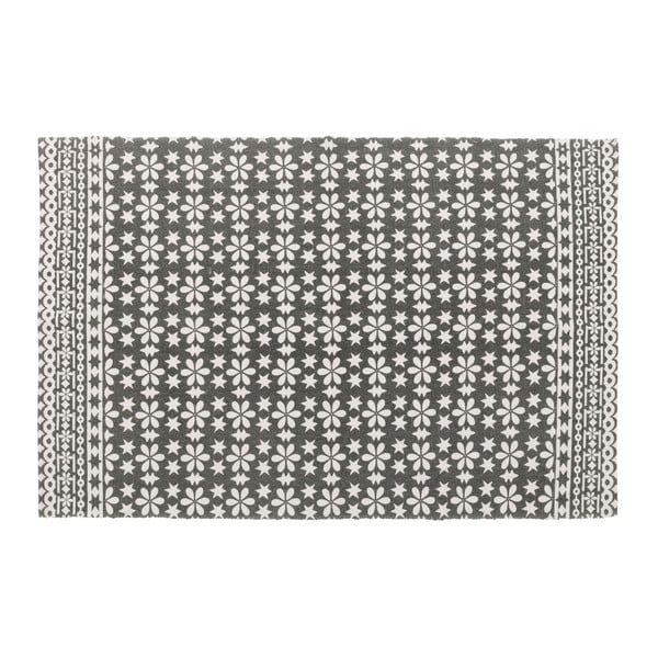 Szaro-biały dywan bawełniany Unimasa, 120x180 cm