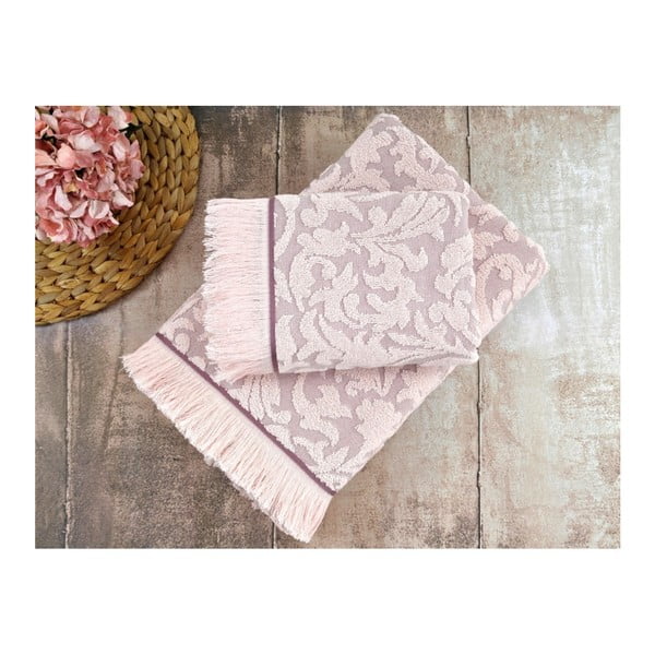 Zestaw 2 fioletowych ręczników Irya Home Royal, 50x90 cm